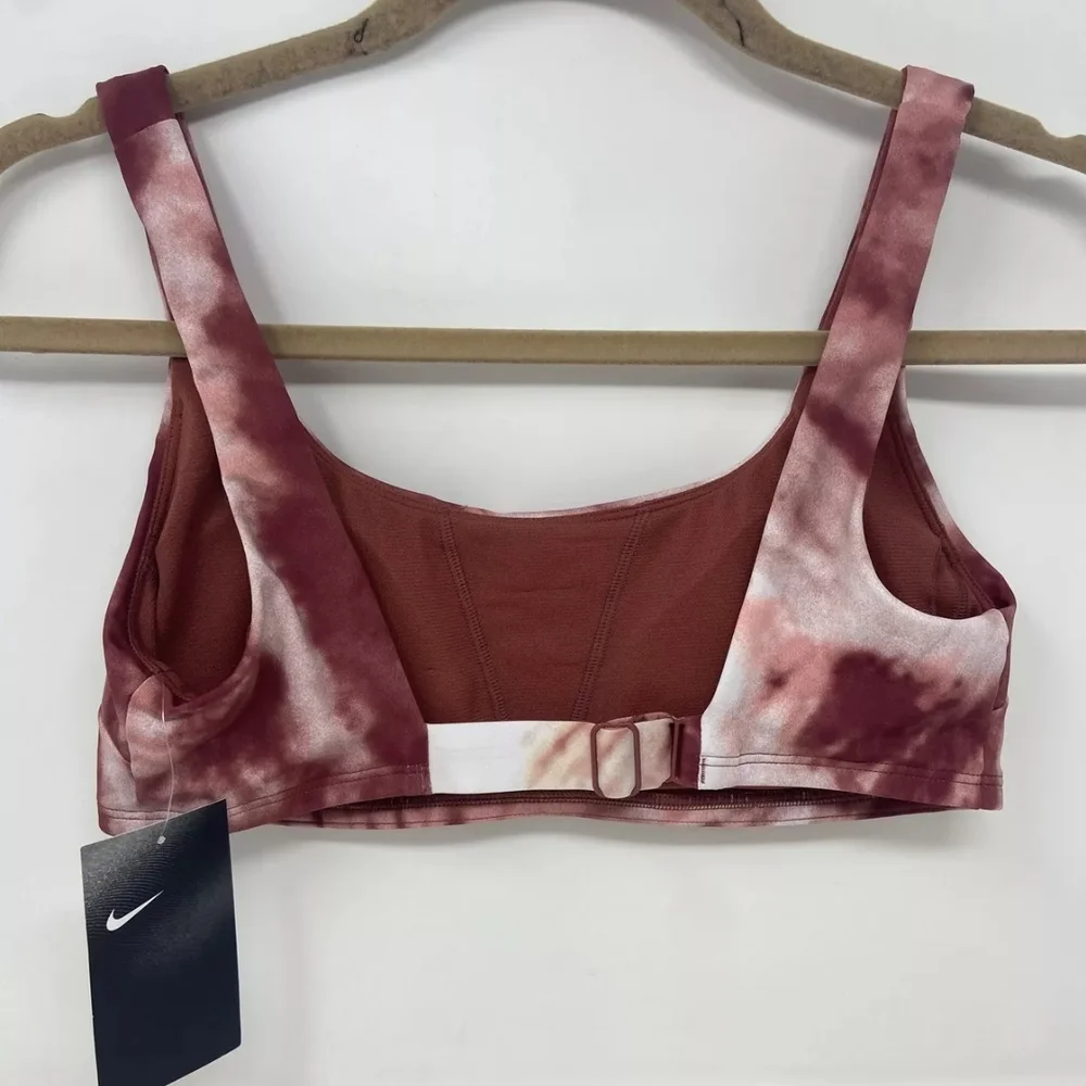 Nike Pink Tie-Dye Sports Bra And Full Coverage Bottoms